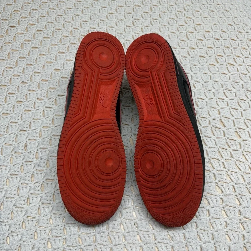 Rare Nike air force 1 low Sneaker Shoes Mens Sz 14 Black / Red 488298 002